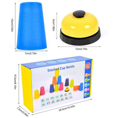 Mixed Colors Quick Stack Cups Speed Training Sports Stacking Cups With Card,Spec: Single Person - Image 3