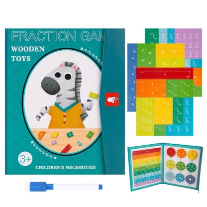 Fraction Learning Math Toy Magnetic Number Breakdown Puzzle