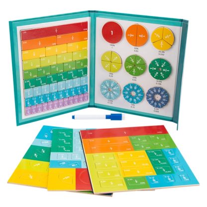 Fraction Learning Math Toy Magnetic Number Breakdown Puzzle - Image 2