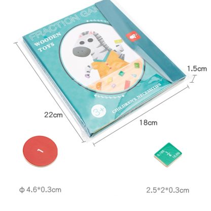 Fraction Learning Math Toy Magnetic Number Breakdown Puzzle - Image 3