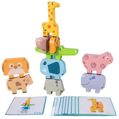 Animal Balance Stacking Blocks Toys Children Early Education Building Block Stacking Toy