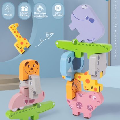 Animal Balance Stacking Blocks Toys Children Early Education Building Block Stacking Toy - Image 2