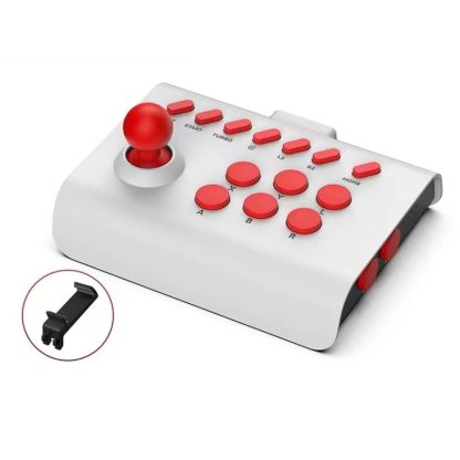 Y01 Bluetooth Wireless 2.4G Joystick Gamepad(White Red)