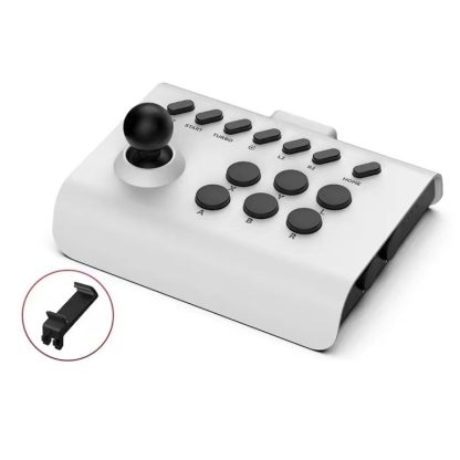 Y01 Bluetooth Wireless 2.4G Joystick Gamepad(White Black)