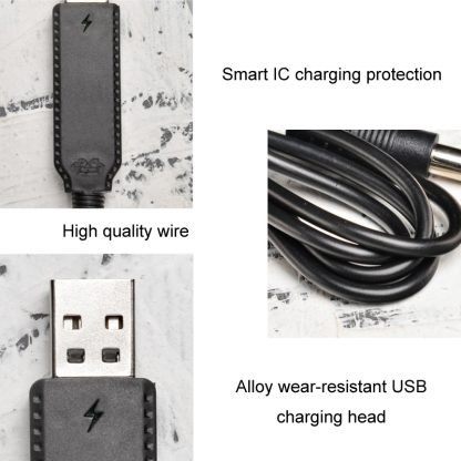 10pcs 3.7V IC Circuit Protection Lithium Battery USB Straight Head Charging Cable, Model: 2.5mm - Image 3