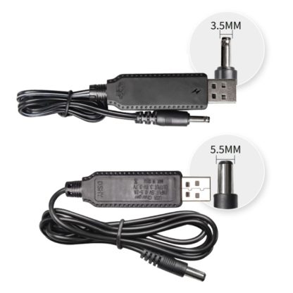 10pcs 3.7V IC Circuit Protection Lithium Battery USB Straight Head Charging Cable, Model: 5.5mm - Image 2