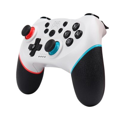 For Nintendo Switch Pro Wireless Bluetooth Handle with Macro Programming & Somatosensory Wake-up(White Red Blue) - Image 2