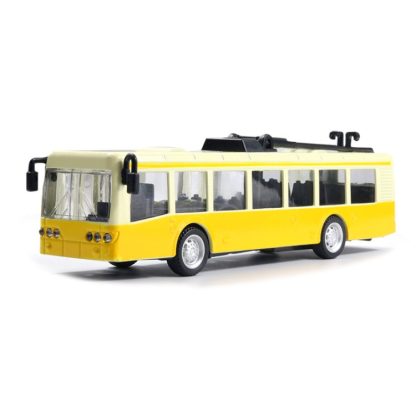 1:87 Simulation Alloy School Bus Model With Light and Sound Effects(Yellow)