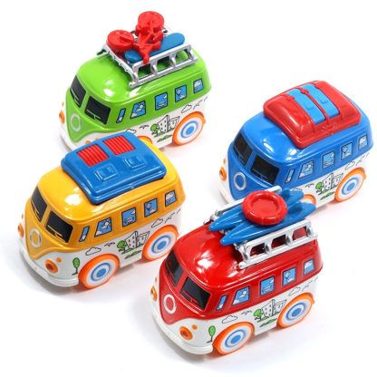 Children Alloy Simulation Bus Cartoon Bus Model Toy(Yellow) - Image 2