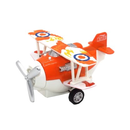 Cartoon Alloy Aircraft Model Toy(A Orange)