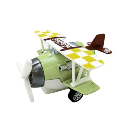 Cartoon Alloy Aircraft Model Toy(B Green)