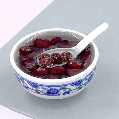 Red Bean Porridge Simulation PVC Food Model Children Toys