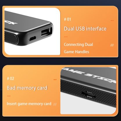 M8 Pro Y3Lite U8 Plus For PS1 2.4G Wireless HDMI HD 4K Dual Game Console 32G 10000+ Games - Image 3