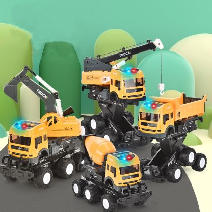 Simulation Impact Transformer Children Alloy Engineering Toy Car(Crane Truck) - Image 3