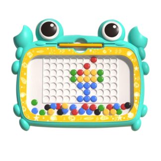 Crab Magnetic Drawing Board Children Educational Toy Gift, Specification: 50 Beads Cyan
