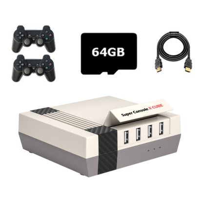 Super Console X Cube Wireless Retro TV Video Game Console Built-in 50+ Emulators 64G 33000+ Games(EU Plug)