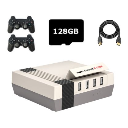 Super Console X Cube Wireless Retro TV Video Game Console Built-in 50+ Emulators 128G 41000+ Games(US Plug)