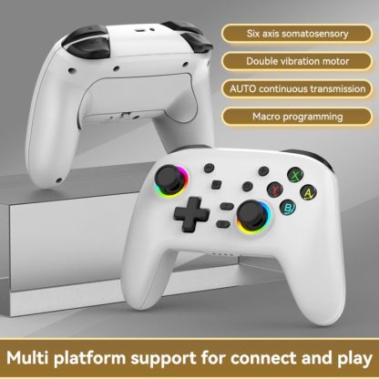 Wireless Bluetooth Somatosensory Vibration Gamepad for Nintendo Switch/Switch PRO, Color: White - Image 2