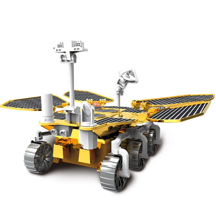 DIY Assembled Solar Mars Rover Children Educational Toys Space Probe Model Toy(Mars Car)