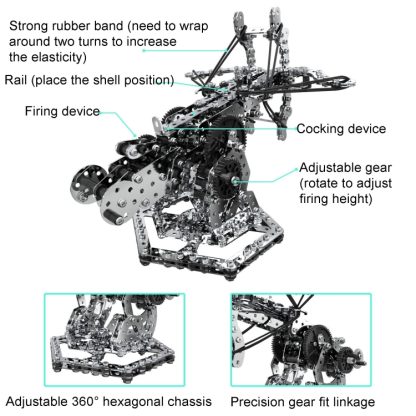 ZBToys 815pcs High Difficulty Metal Model Assembled Intelligence Hand Assembled Screwdriver Gear Transmission Mechanical - Image 3