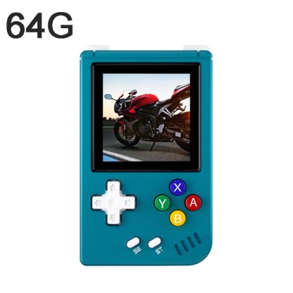 ANBERNIC RG Nano  1.54-Inch IPS Linux System Classic Pocket Retro Game Console 64G 8000 Games(Blue)