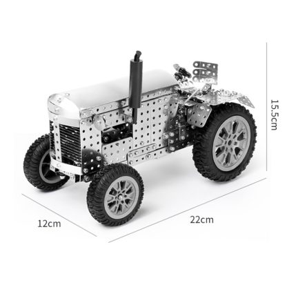 Tractor High Difficulty Building Block Adults Handmade Assembly Power Strip Linkage Mechanical Toy Metal Assembly Model - Image 2