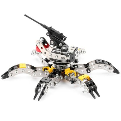 Spider High Difficulty Assembly Building Block Toys Handmade Assembly Robot Metal Model