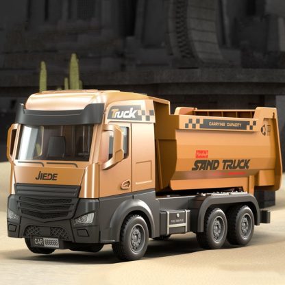 JIEDE Dumper Alloy Engineering Vehicle Toy Children Wisdom Simulation Model Car