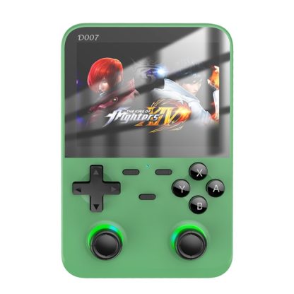 D007 Plus 3.5 Inch IPS Screen Handheld Game Consoles 10000+ Gaming Retro Devices(Jade Green)