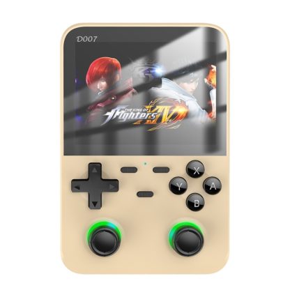 D007 Plus 3.5 Inch IPS Screen Handheld Game Consoles 10000+ Gaming Retro Devices(Champagne)