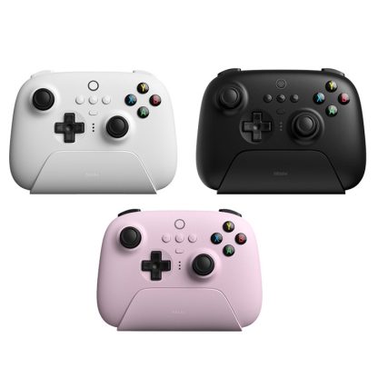 8BitDo Wireless 2.4G Gaming Controller With Charging Dock For PC / Windows 10 / 11 / Steam Deck(Pink) - Image 2