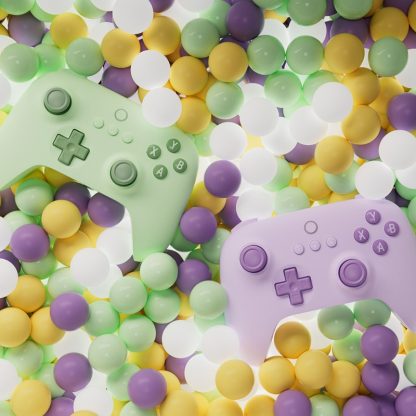 8BitDo Youth Edition Wireless 2.4G Controller For PC / Windows 10 / 11 / Steam Deck / Raspberry Pi / Android(Purple) - Image 2