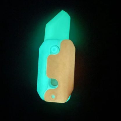 Radish Knife 3D Gravity Decompress Toy, Color Random Delivery, Style: Night Light