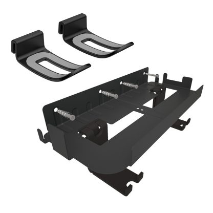 For PS5 Console iplay Wall-mounted Bracket Can Store Controllers/VR Glasses/Headphones(Black) - Image 2