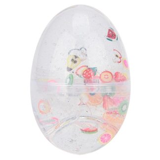 3Pcs/Set Slime Egg Colorful Soft Scented Stress Relief Toy Plasticine Toys(White)