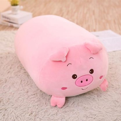 New Soft Animal Cartoon Pillow Cushion Cute Fat Dog Cat Totoro Penguin Pig Frog Plush Toy 28cm(pig)