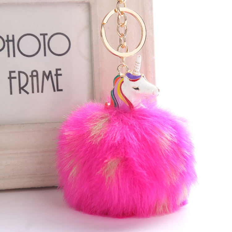 Anime Unicorn With Plush Toy With Keychain Unicorn Key Pendant(10) - Image 3