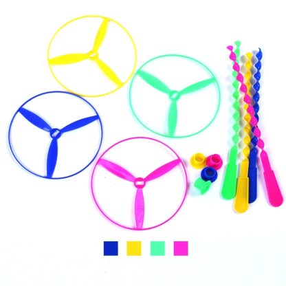 40 PCS Bamboo Dragonfly Spinning Flywheel Children Fly Toys, Random Color Delivery - Image 2