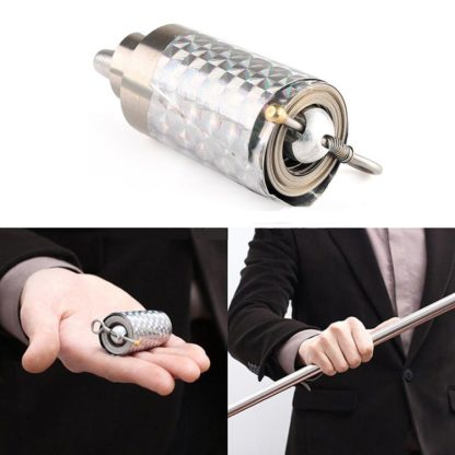 3 PCS 110cm Length Magic Props Stick Silver Metal Elastic Stick - Image 2