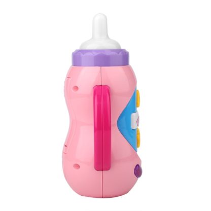 Baby Educational Music Toy Teether Bite Simulation Bottle(Pink) - Image 3