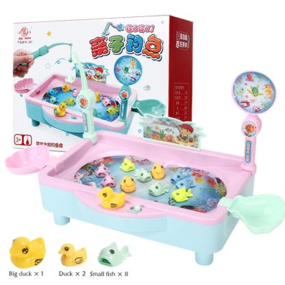 3 Sets Children Fishing Toy Electric Fishing Educational Toys,  Color Random Delivery - Image 3