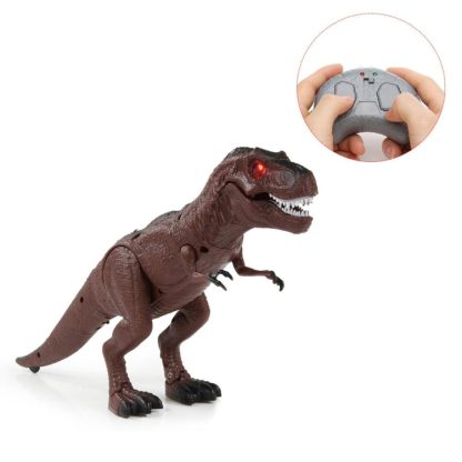 Walking Remote Control Tyrannosaurus Dinosaur Christmas Toy Light Sound Action Figure Infrared(Triceratops) - Image 3