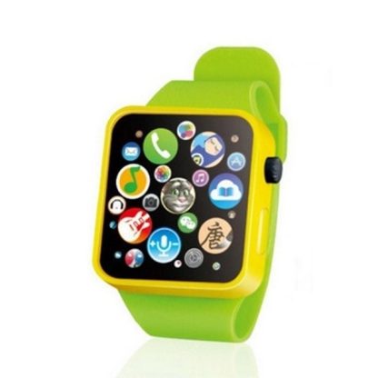 Kids Early Education Toy Wrist Watch 3D Touch Screen Music Smart Teaching Children Birthday Gifts, Chinese Version(Green