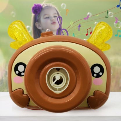 Cute Pet Bubble Machine Automatic Cartoon Music Light Bubble Blowing Camera(Cat) - Image 3