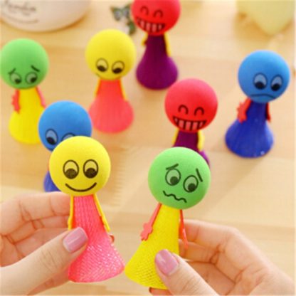 5 PCS Jumping Doll  Kids Bounce Ball Toys Creative Game Toys Gifts for Children, Random Style Delivery(6.5 x 3cm)