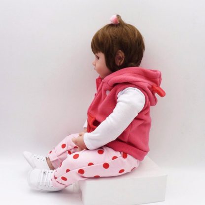 NPK Adorable Lifelike Silicone Baby Girl Doll - Image 3