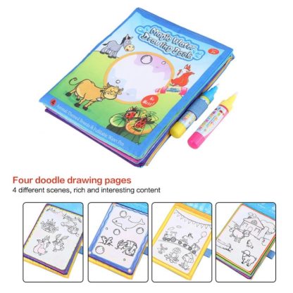 Magic Water Painted Graffiti Drawing Book Children Educational Toys(Animal) - Image 3