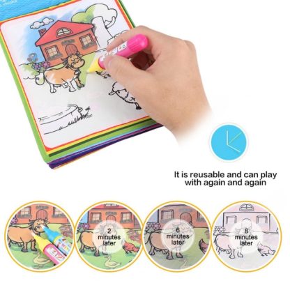 Magic Water Painted Graffiti Drawing Book Children Educational Toys(Character) - Image 3