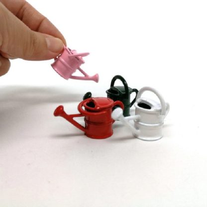 Metal Doll House Miniature Watering Can Handicrafts Toy(Pink) - Image 3