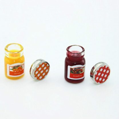 Doll House Mini Accessories Mini Jam Jar Simulation Kitchen Condiments - Image 2